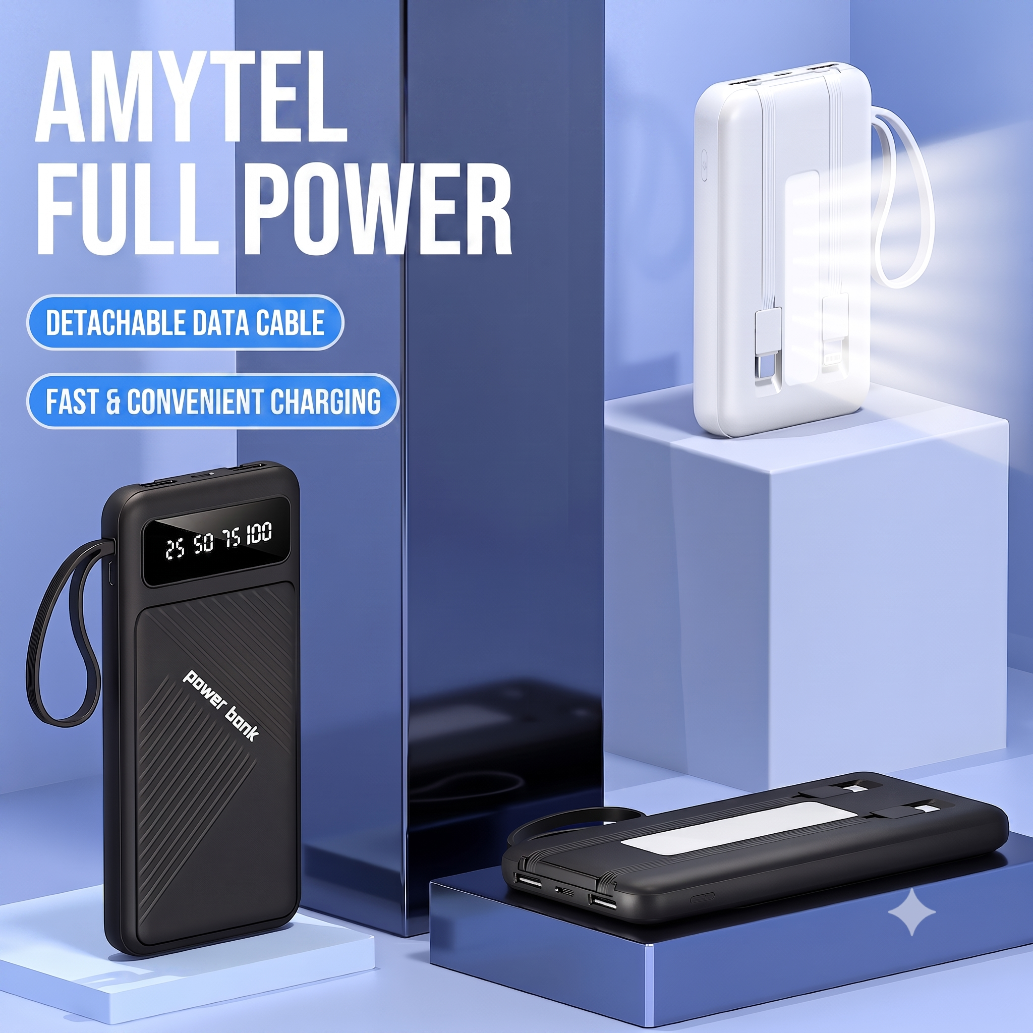 10000 mAh 18 W Compact Pocket Size Power Bank (Black, Lithium-ion, Power Delivery 2.0, Quick Charge 2.0, Power Delivery 3.0, Quick Charge 3.0 for Trimmer, Smartwatch, Smartband, Mobile, Speaker)