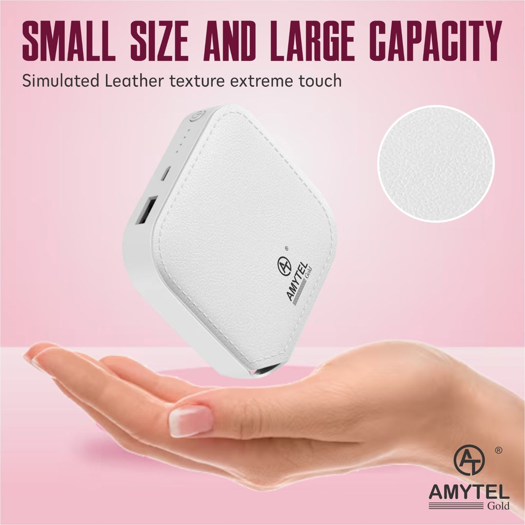 AMYTEL 8000mAh Mini Power Bank (5 W, Power Delivery 2.0,Quick Charge 3.0)