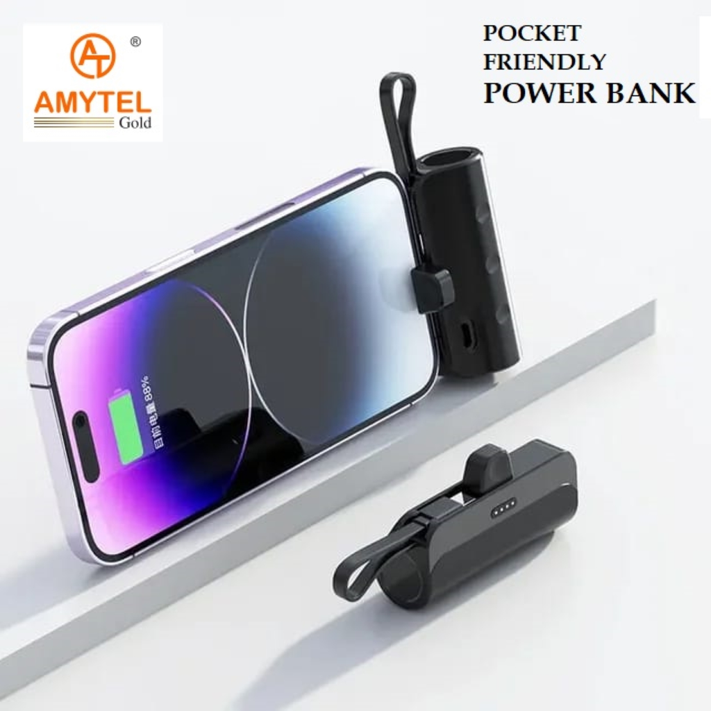 5000 mAh 15 W Mini Pocket Size Power Bank (Black, Lithium-ion, Power Delivery 2.0, Power Delivery 3.0, Quick Charge 2.0, Quick Charge 3.0 for Trimmer, Smartwatch, Tablet, Speaker, Mobile)