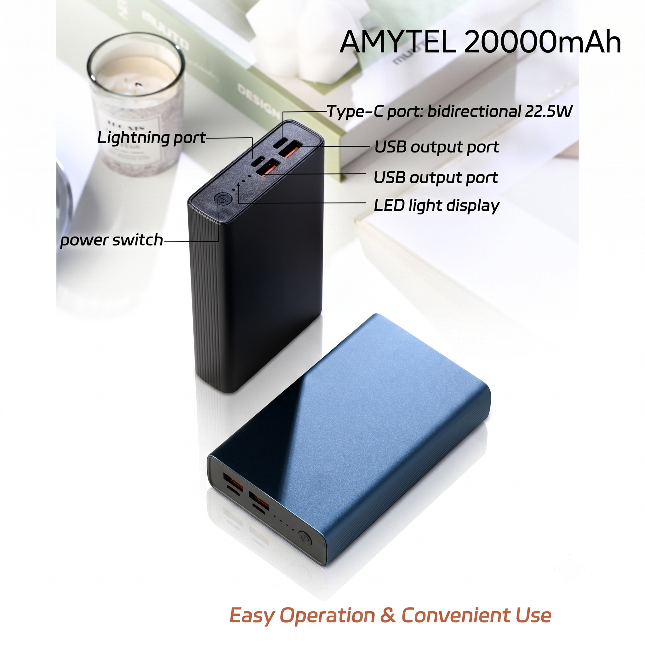 20000 mAh 25 W Compact Pocket Size Power Bank (Black, Lithium-ion, for Earbuds, Mobile, Smartwatch, Smartband, Speaker, Tablet)