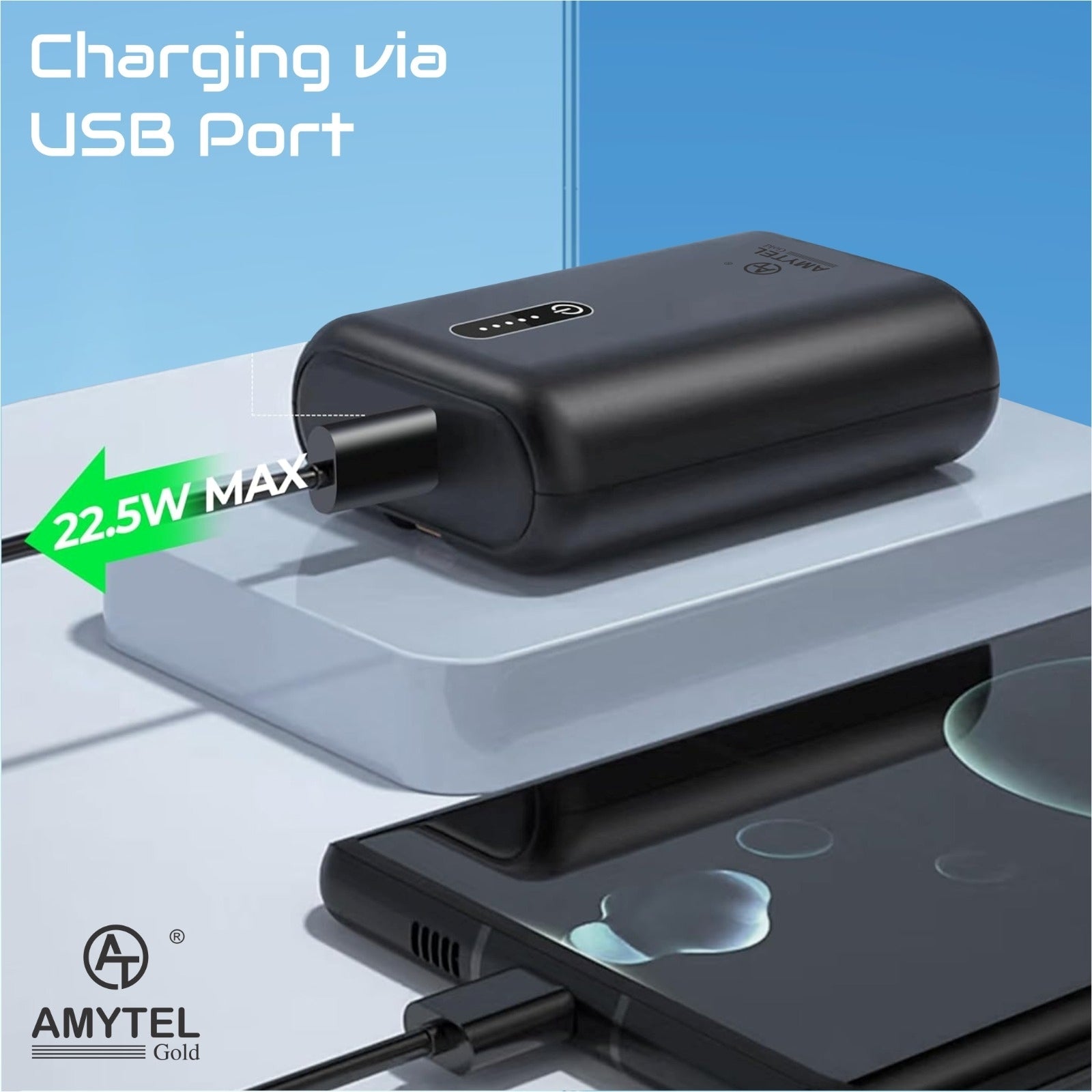 AMYTEL 10000 mAh 25 W Nano Pocket Size Fast Charging  Power Bank