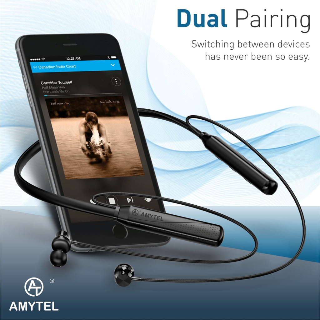 AMYTEL NECKBAND_BLK Bluetooth Headset ( In the Ear)