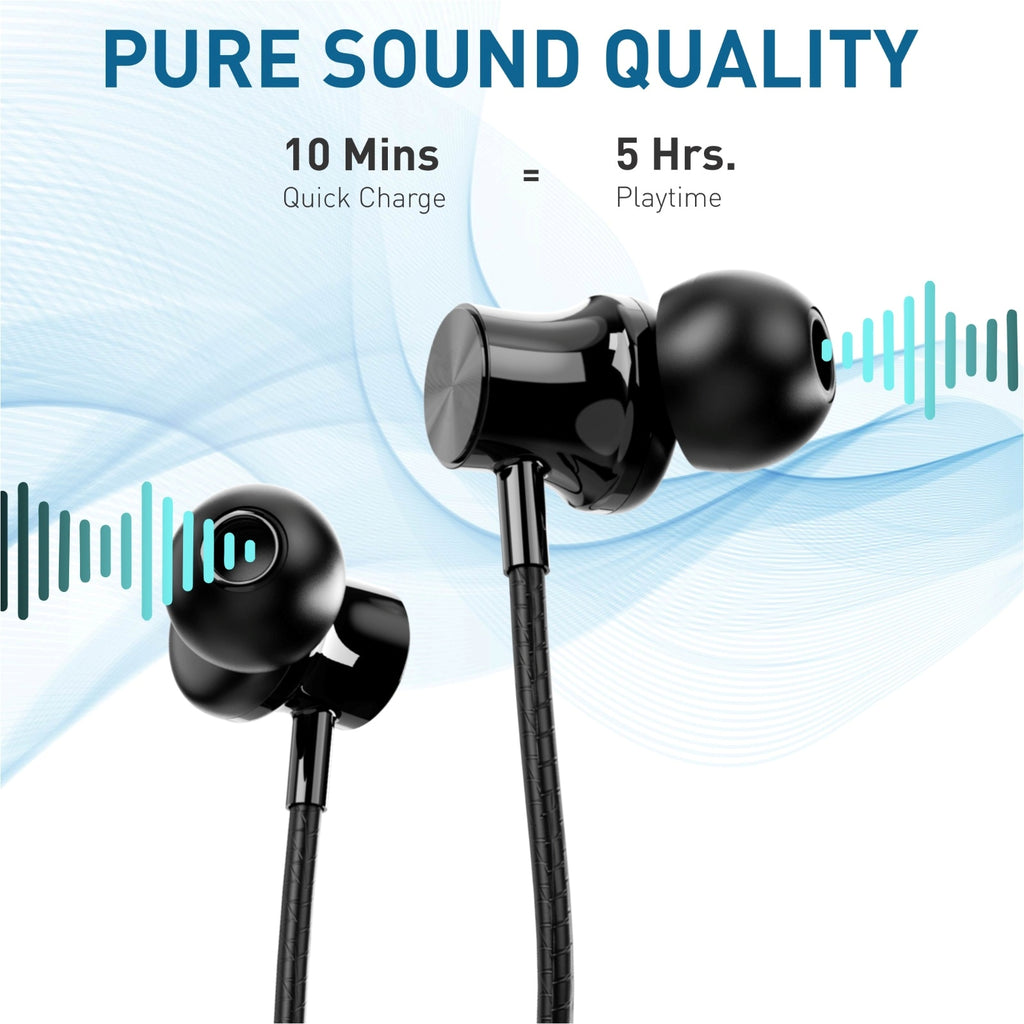 AMYTEL NECKBAND_BLK Bluetooth Headset ( In the Ear)