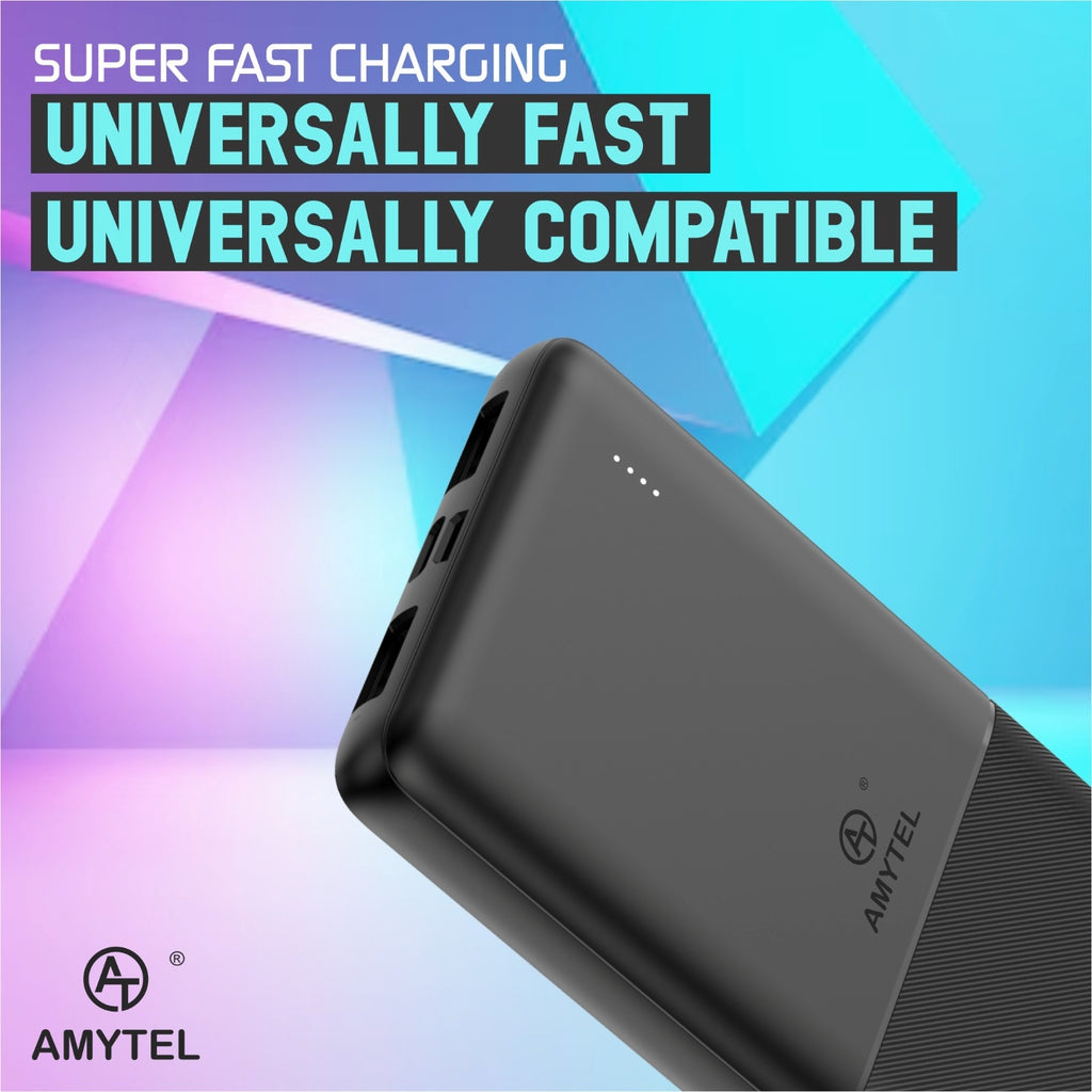10000 mAh 22 W Compact Power Bank (Black, Lithium Polymer, Power Delivery 2.0, Power Delivery 3.0, Quick Charge 2.0, Quick Charge 3.0 for Mobile, Smartwatch, Speaker, Trimmer, Tablet)