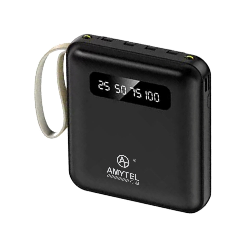 AMYTEL 10000 mAh Power Bank (18 W, Power Delivery 2.0, Power Delivery 3.0, Quick Charge 2.0, Quick Charge 3.0) (BLACK, Lithium-ion)