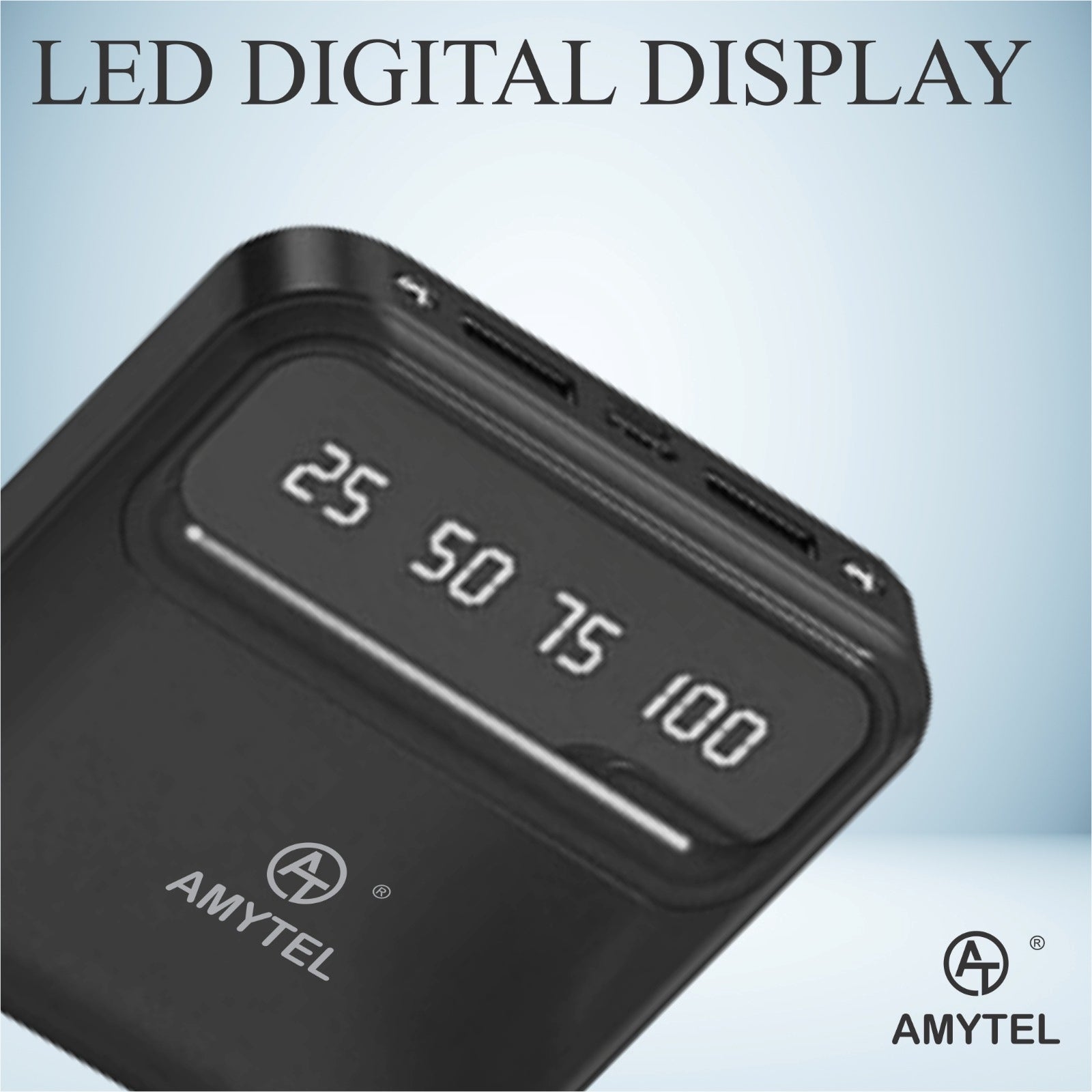 AMYTEL 10000 mAh Power Bank (15 W, Fast Charging, Power Delivery 2.0, Power Delivery 3.0, Quick Charge 2.0, Quick Charge 3.0)