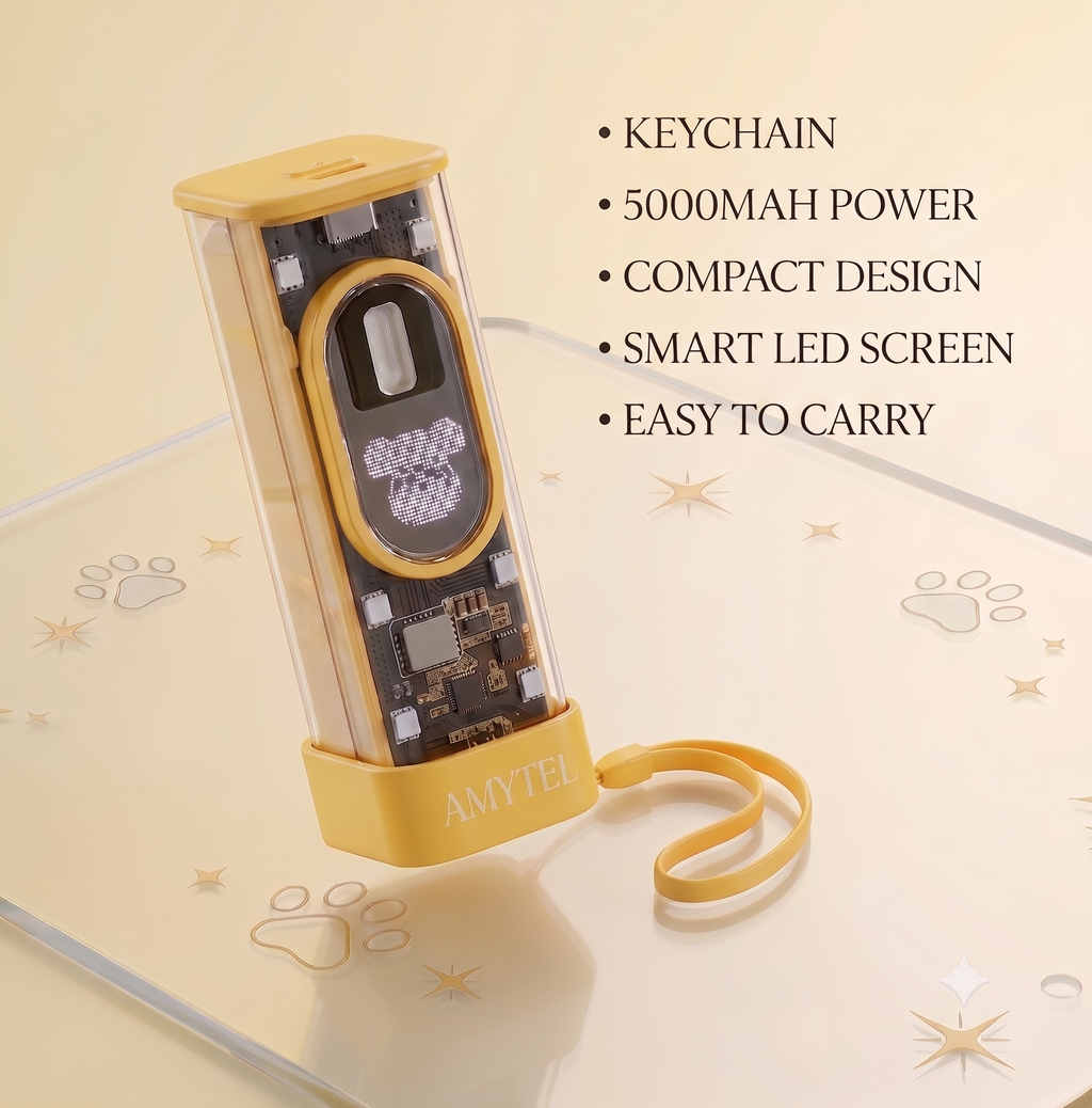 AMYTEL 5000 mAh 15 W Mini Pocket Size Power Bank ( Lithium-ion, Power Delivery 2.0, Power Delivery 3.0, Quick Charge 2.0, Quick Charge 3.0 for Mobile, Smartwatch, Speaker)