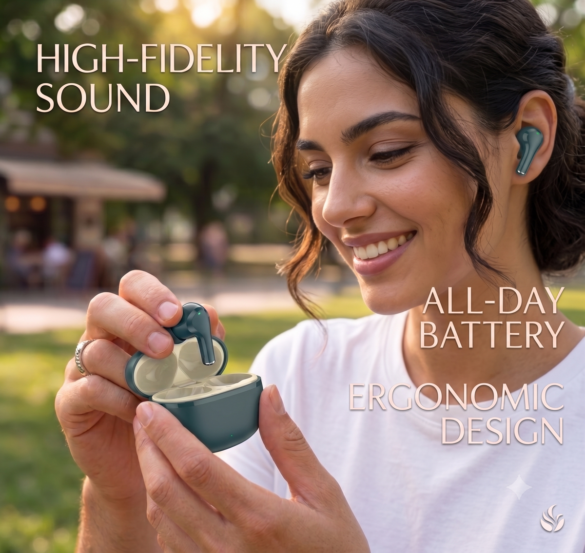 AMYTEL ELLIPSE 2.0 TWS WIRELESS WITH  HD SOUND , IN BUILT MICROPHONE , VOICE ASSISTANT, LONG PLAYTIME