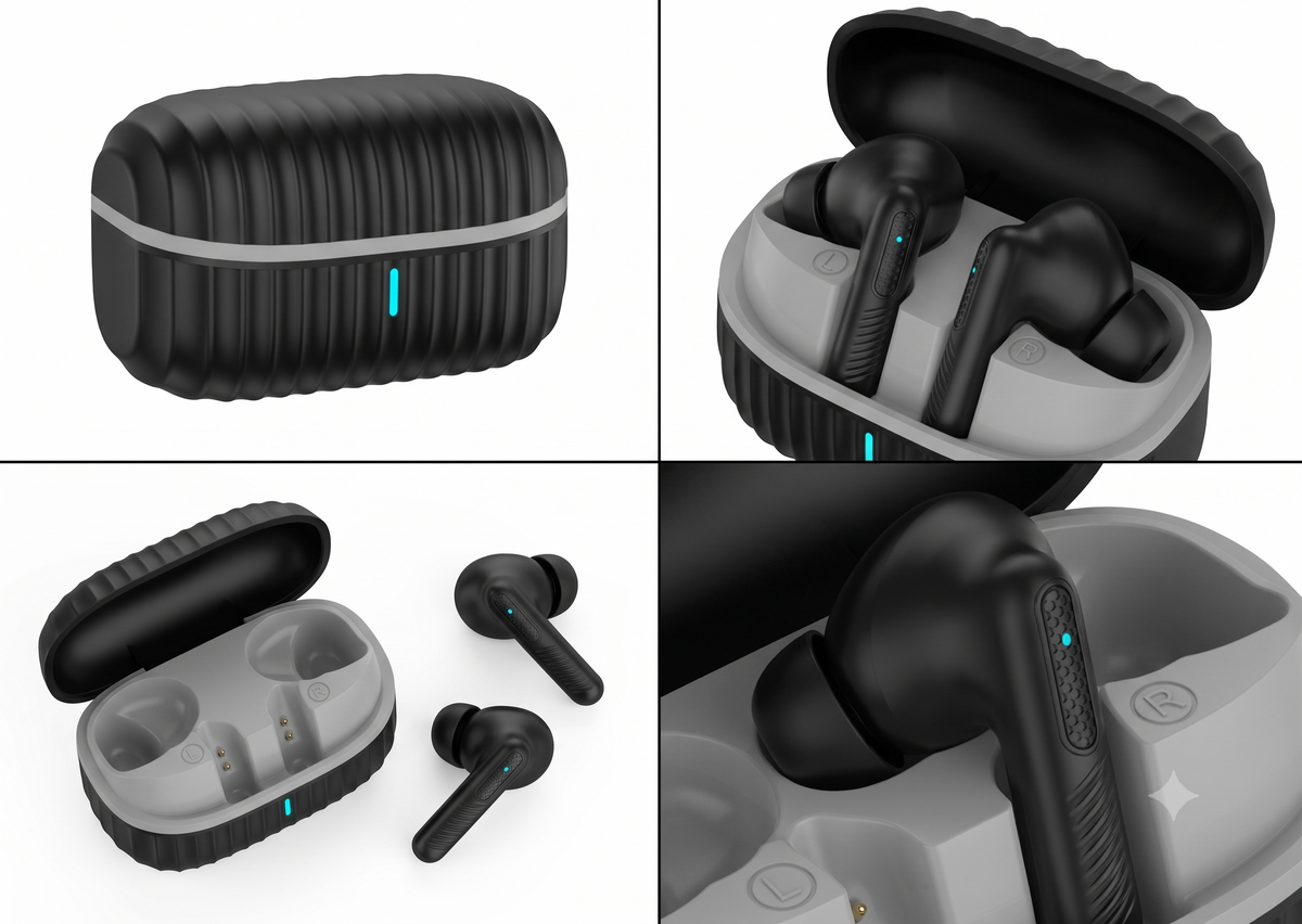 AMYTEL ZIGZAG  EARBUDS  ( WITH NOISE CANCELATION )