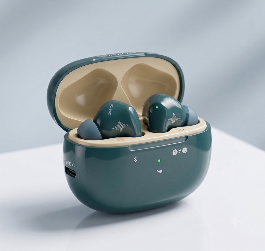 AMYTEL ELLIPSE 2.0 TWS WIRELESS WITH  HD SOUND , IN BUILT MICROPHONE , VOICE ASSISTANT, LONG PLAYTIME