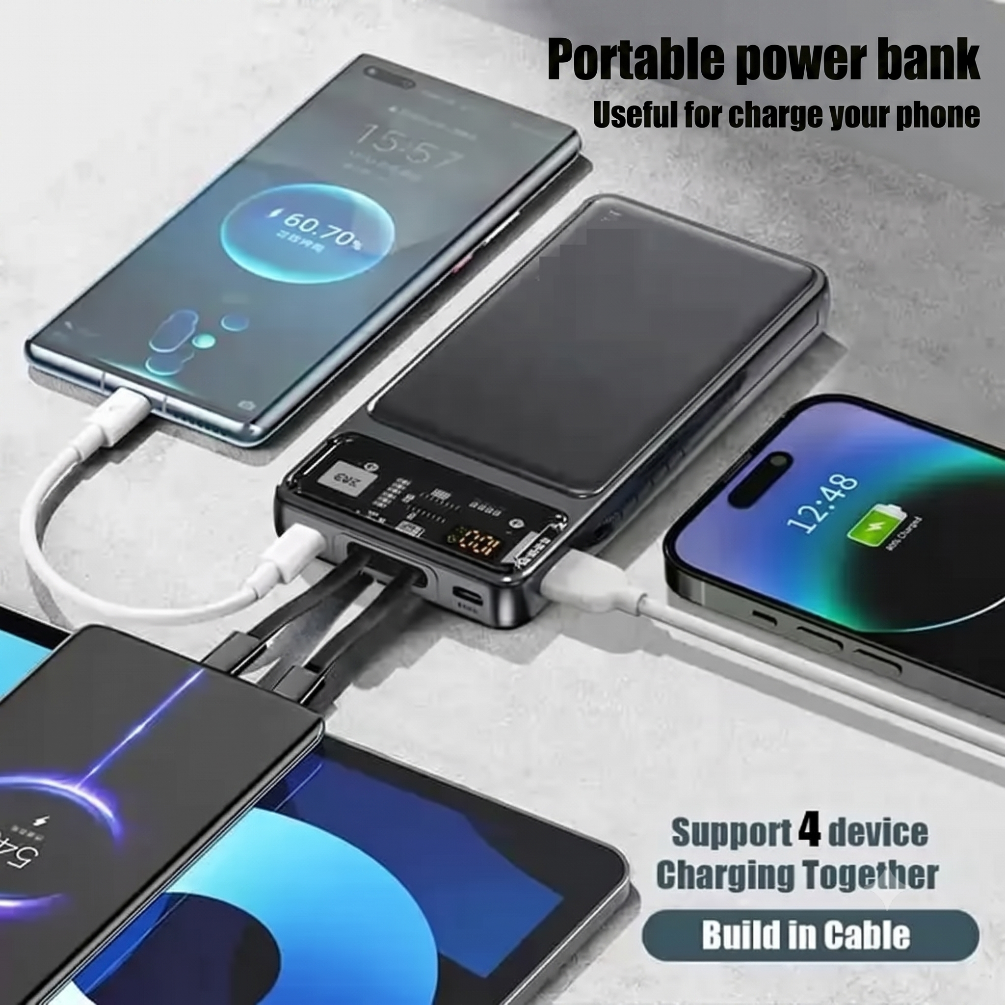 AMYTEL 10000 mAh Power Bank (22 W, Fast Charging) (BLACK, Lithium Polymer)