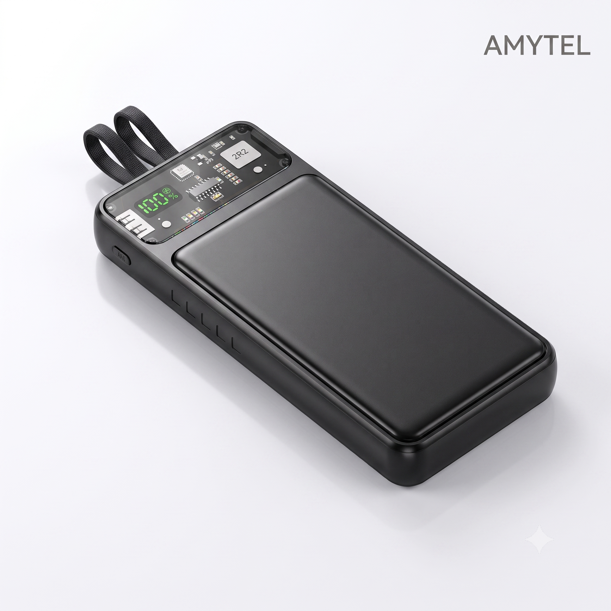 AMYTEL 10000 mAh Power Bank (22 W, Fast Charging) (BLACK, Lithium Polymer)