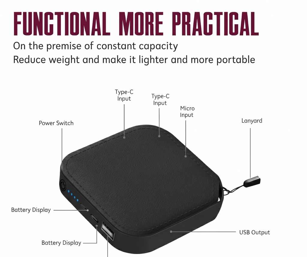 AMYTEL 10000 m Ah 5 W Mini Pocket Size Power Bank (Blue, Lithium-ion, Power Delivery 2.0, Power Delivery 3.0, Quick Charge 2.0, Quick Charge 3.0 for Earbuds, Mobile, Smartwatch, Speaker, Tablet)
