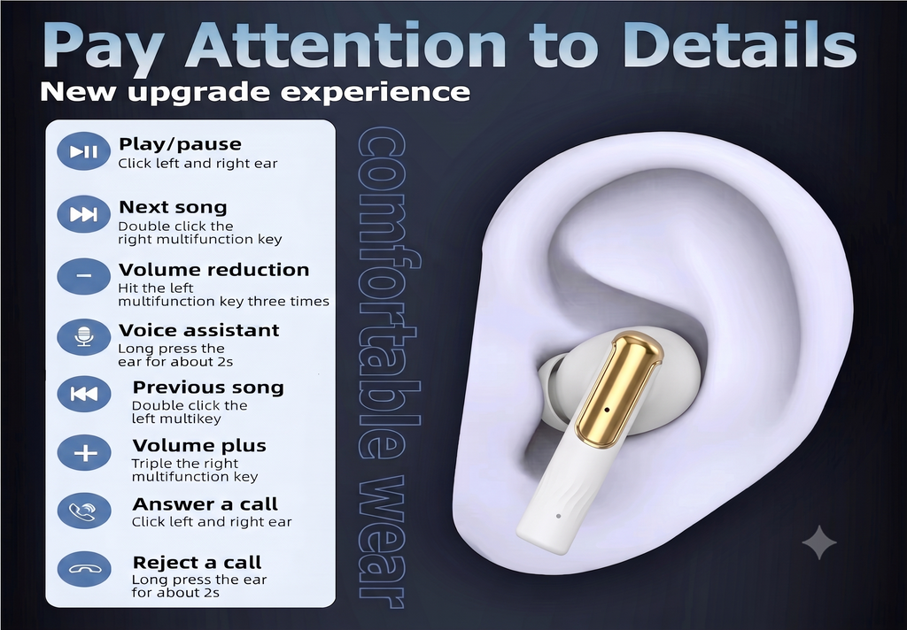 AMYTEL PANTHER EARBUDS  ( WITH NOISE CANCELATION )