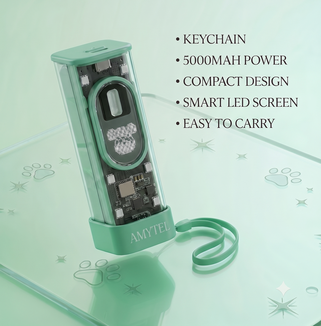 AMYTEL 5000 mAh 15 W Mini Pocket Size Power Bank ( Lithium-ion, Power Delivery 2.0, Power Delivery 3.0, Quick Charge 2.0, Quick Charge 3.0 for Mobile, Smartwatch, Speaker)