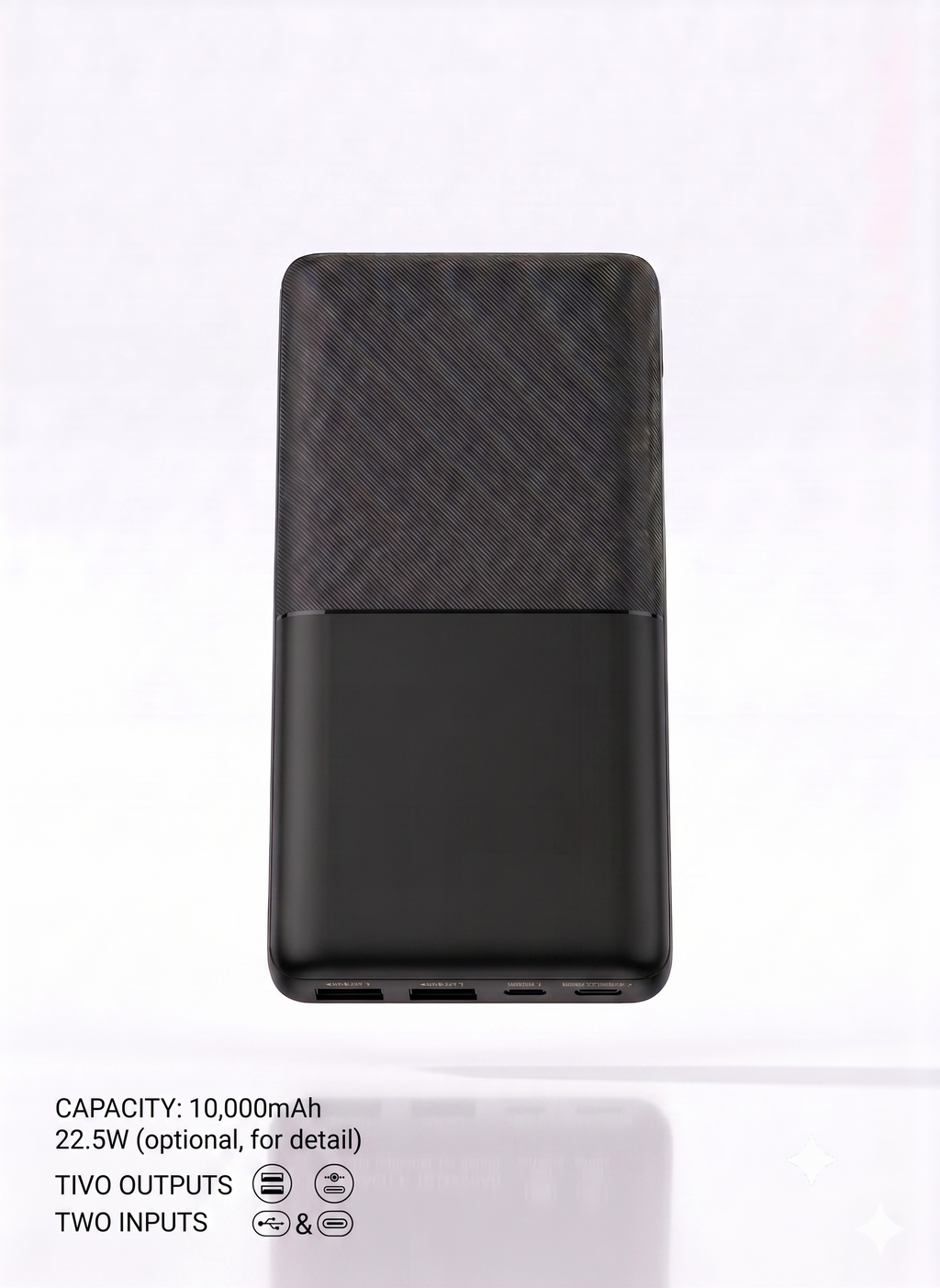 10000 mAh 22 W Compact Power Bank (Black, Lithium Polymer, Power Delivery 2.0, Power Delivery 3.0, Quick Charge 2.0, Quick Charge 3.0 for Mobile, Smartwatch, Speaker, Trimmer, Tablet)