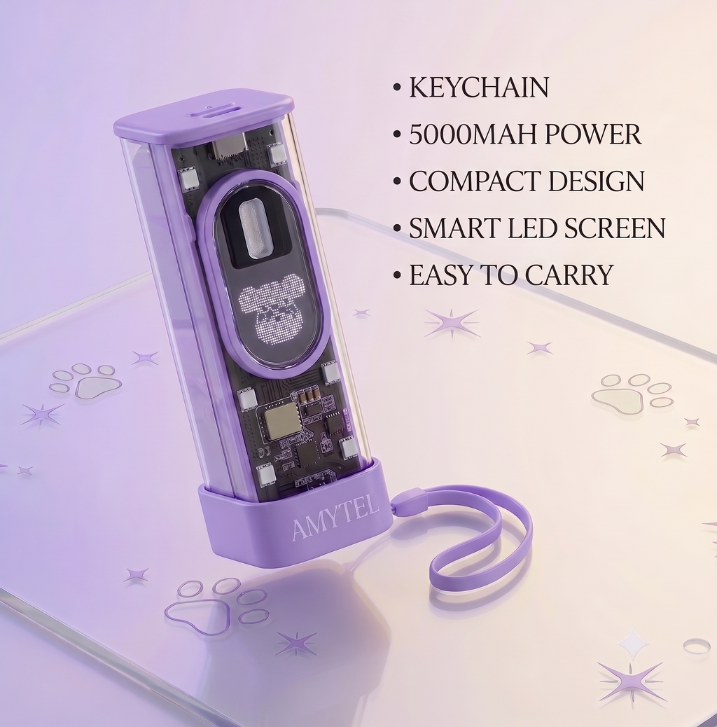 AMYTEL 5000 mAh 15 W Mini Pocket Size Power Bank ( Lithium-ion, Power Delivery 2.0, Power Delivery 3.0, Quick Charge 2.0, Quick Charge 3.0 for Mobile, Smartwatch, Speaker)