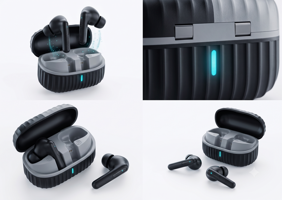 AMYTEL ZIGZAG  EARBUDS  ( WITH NOISE CANCELATION )