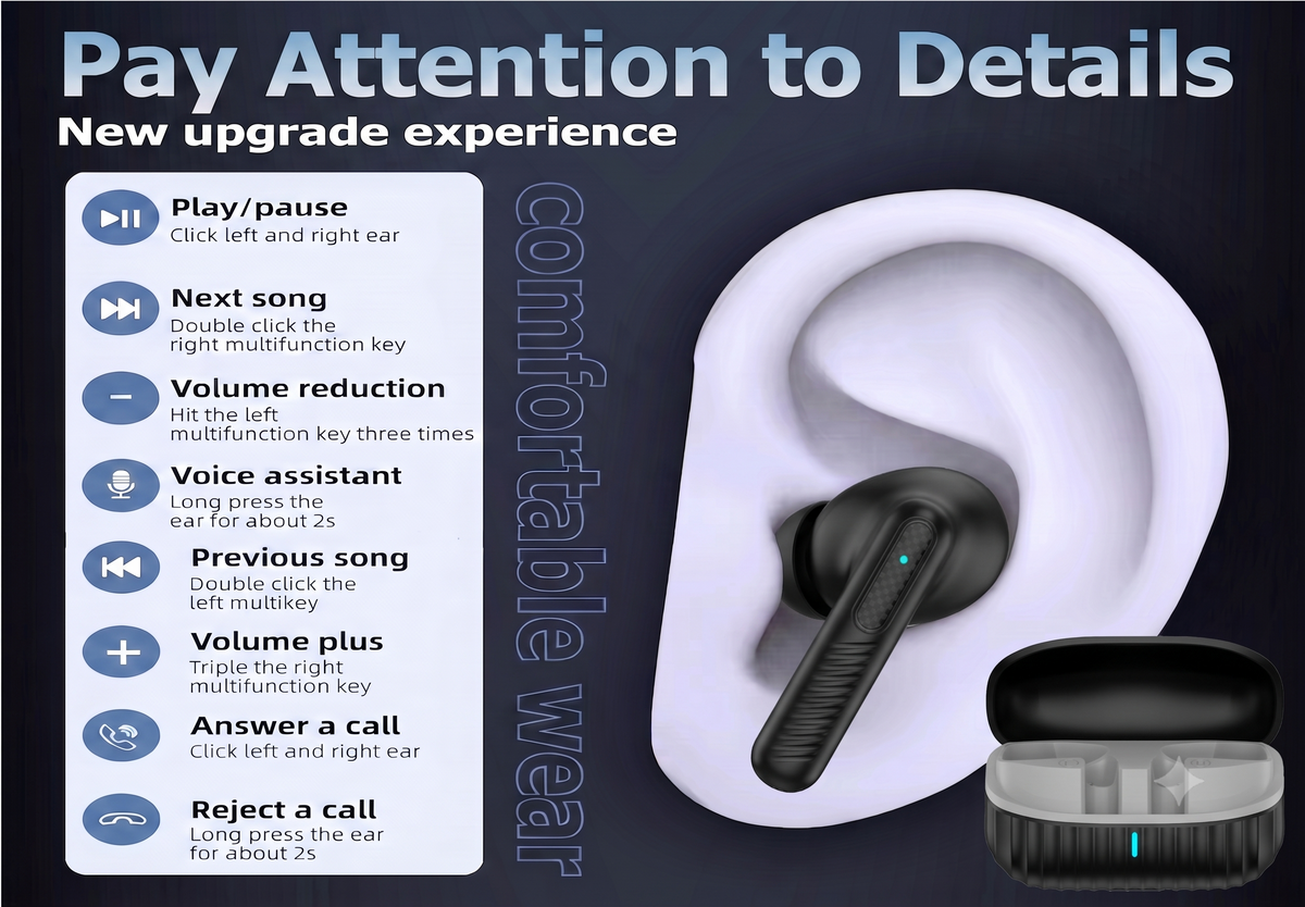 AMYTEL ZIGZAG  EARBUDS  ( WITH NOISE CANCELATION )