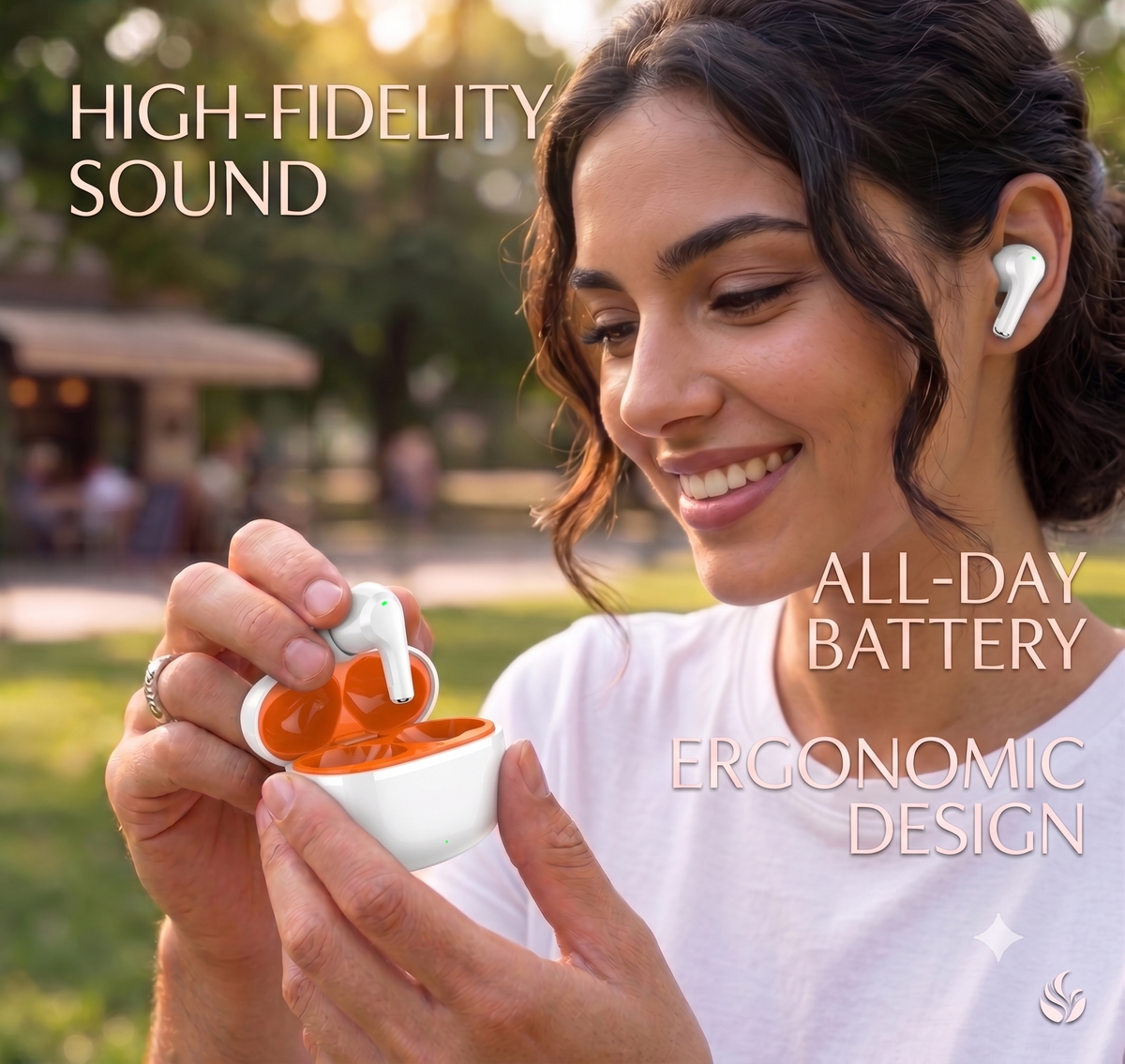 AMYTEL ELLIPSE 2.0 TWS WIRELESS WITH  HD SOUND , IN BUILT MICROPHONE , VOICE ASSISTANT, LONG PLAYTIME