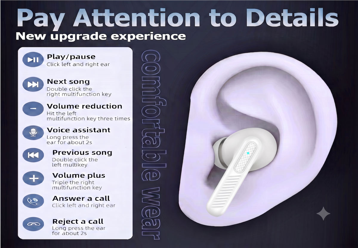 AMYTEL ZIGZAG  EARBUDS  ( WITH NOISE CANCELATION )