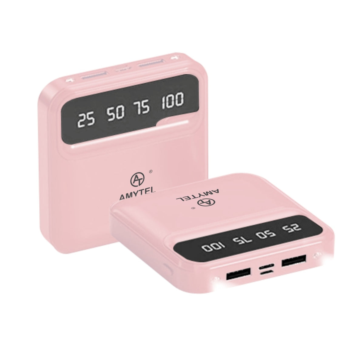 AMYTEL 10000 mAh Power Bank (15 W, Fast Charging, Power Delivery 2.0, Power Delivery 3.0, Quick Charge 2.0, Quick Charge 3.0)