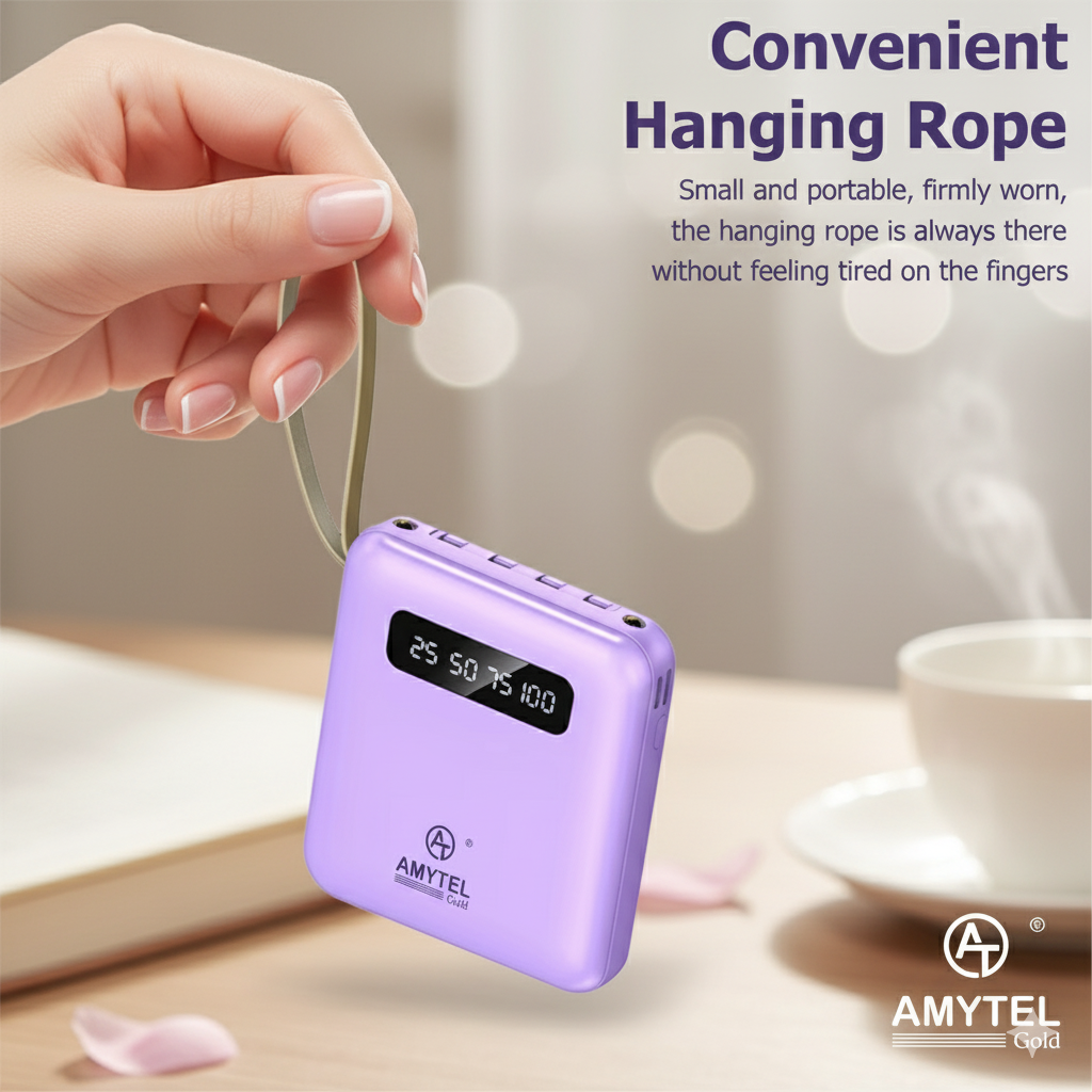 AMYTEL 10000 mAh Power Bank (18 W, Power Delivery 2.0, Power Delivery 3.0, Quick Charge 2.0, Quick Charge 3.0) (BLACK, Lithium-ion)