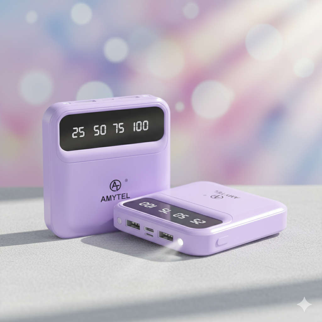 AMYTEL 10000 mAh Power Bank (15 W, Fast Charging, Power Delivery 2.0, Power Delivery 3.0, Quick Charge 2.0, Quick Charge 3.0)