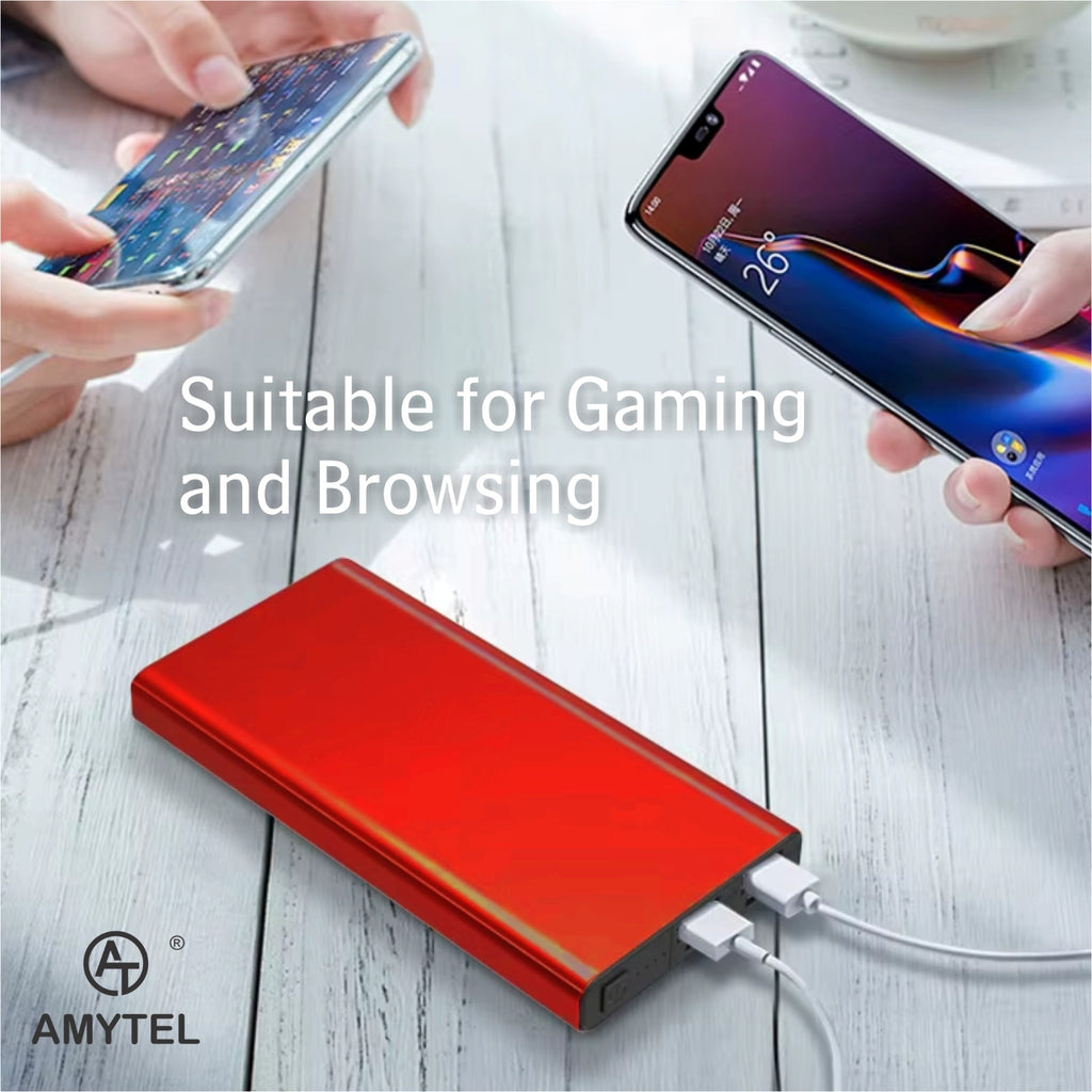 AMYTEL 10000 mAh 18 W Slim Pocket Size Power Bank