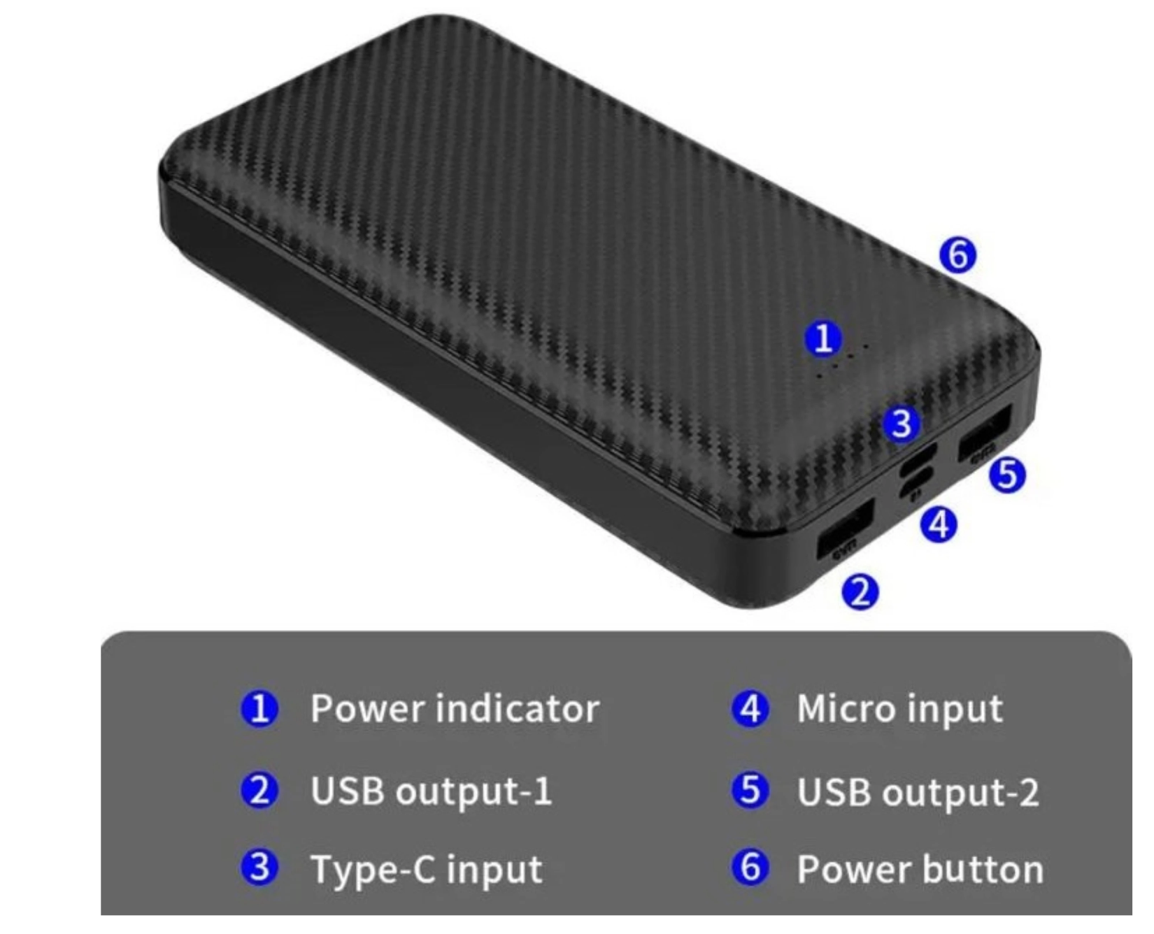 AMYTEL 10000 mAh 18 W Compact Pocket Size Power Bank