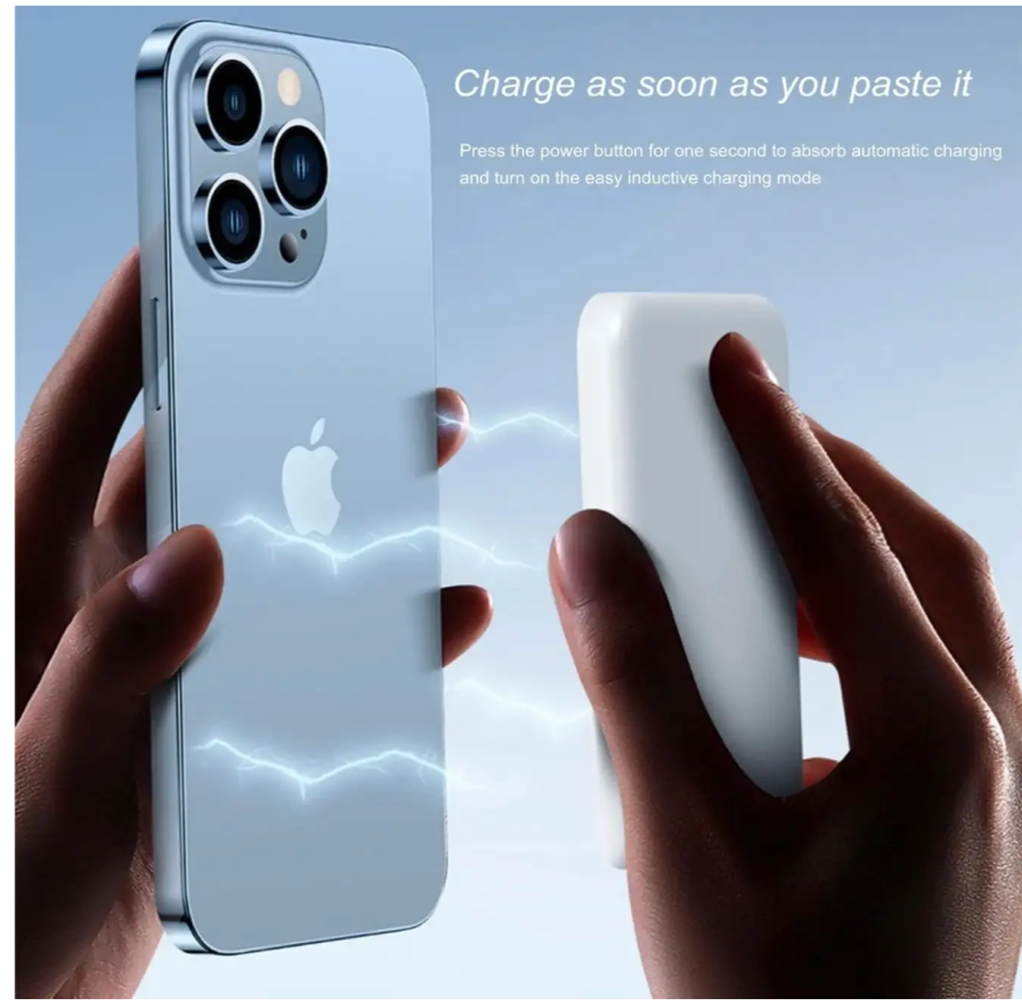 AMYTEL 5000 mAh Wireless Power Bank (5 W, Quick Charge 3.0) (WHITE, Lithium Polymer)