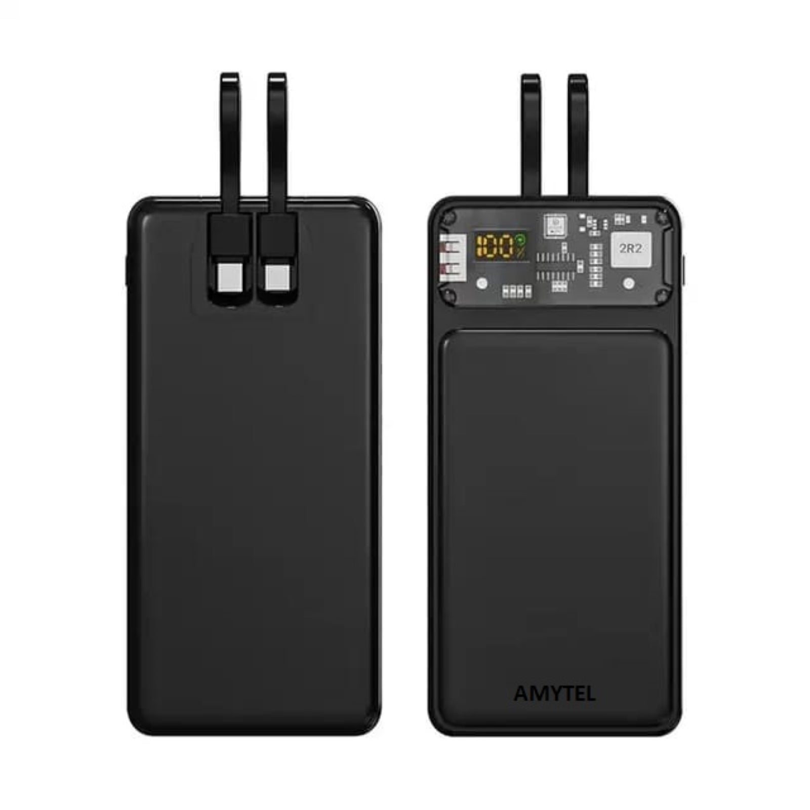 AMYTEL 10000 mAh Power Bank (22 W, Fast Charging) (BLACK, Lithium Polymer)