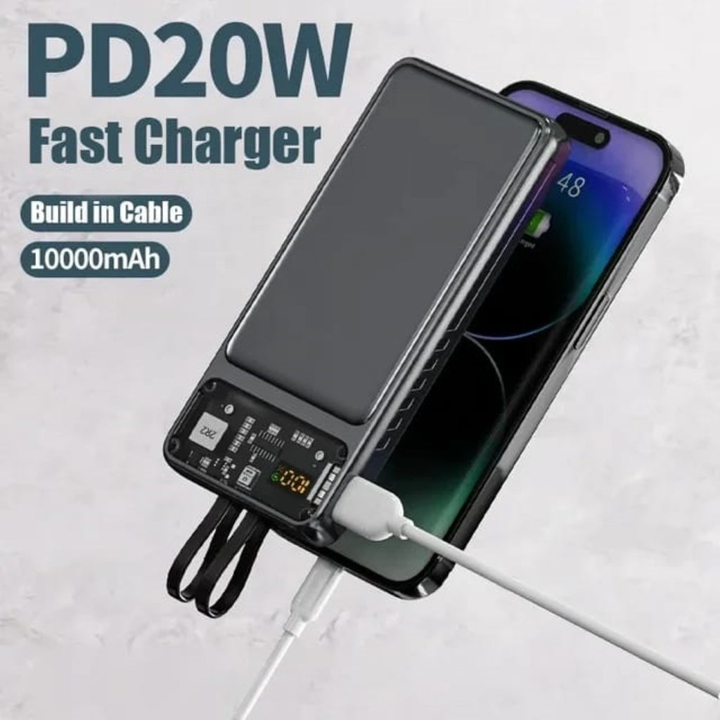 AMYTEL 10000 mAh Power Bank (22 W, Fast Charging) (BLACK, Lithium Polymer)