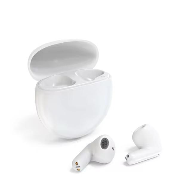 AMYTEL TWS-V-WHT01  TWS WIRELESS WITH  HD SOUND , IN BUILT MICROPHONE , VOICE ASSISTANT, LONG PLAYTIME