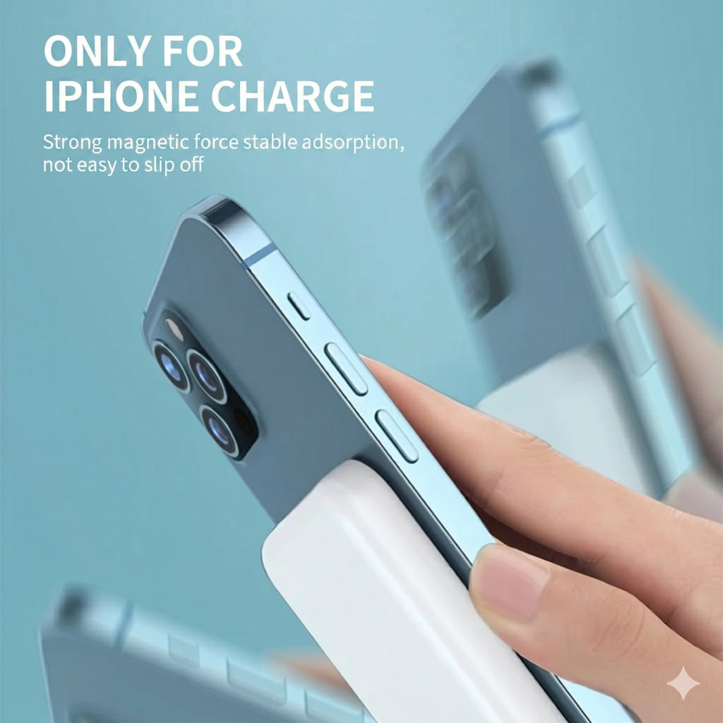 AMYTEL 5000 mAh Wireless Power Bank (5 W, Quick Charge 3.0) (WHITE, Lithium Polymer)