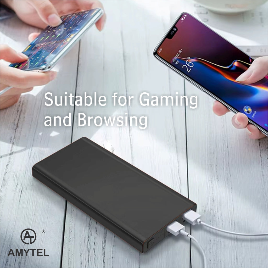 AMYTEL 10000 mAh 18 W Slim Pocket Size Power Bank