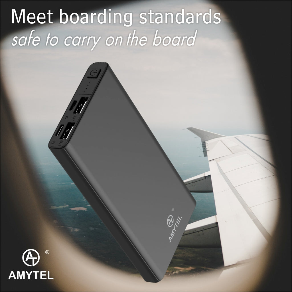 AMYTEL 10000 mAh 18 W Slim Pocket Size Power Bank