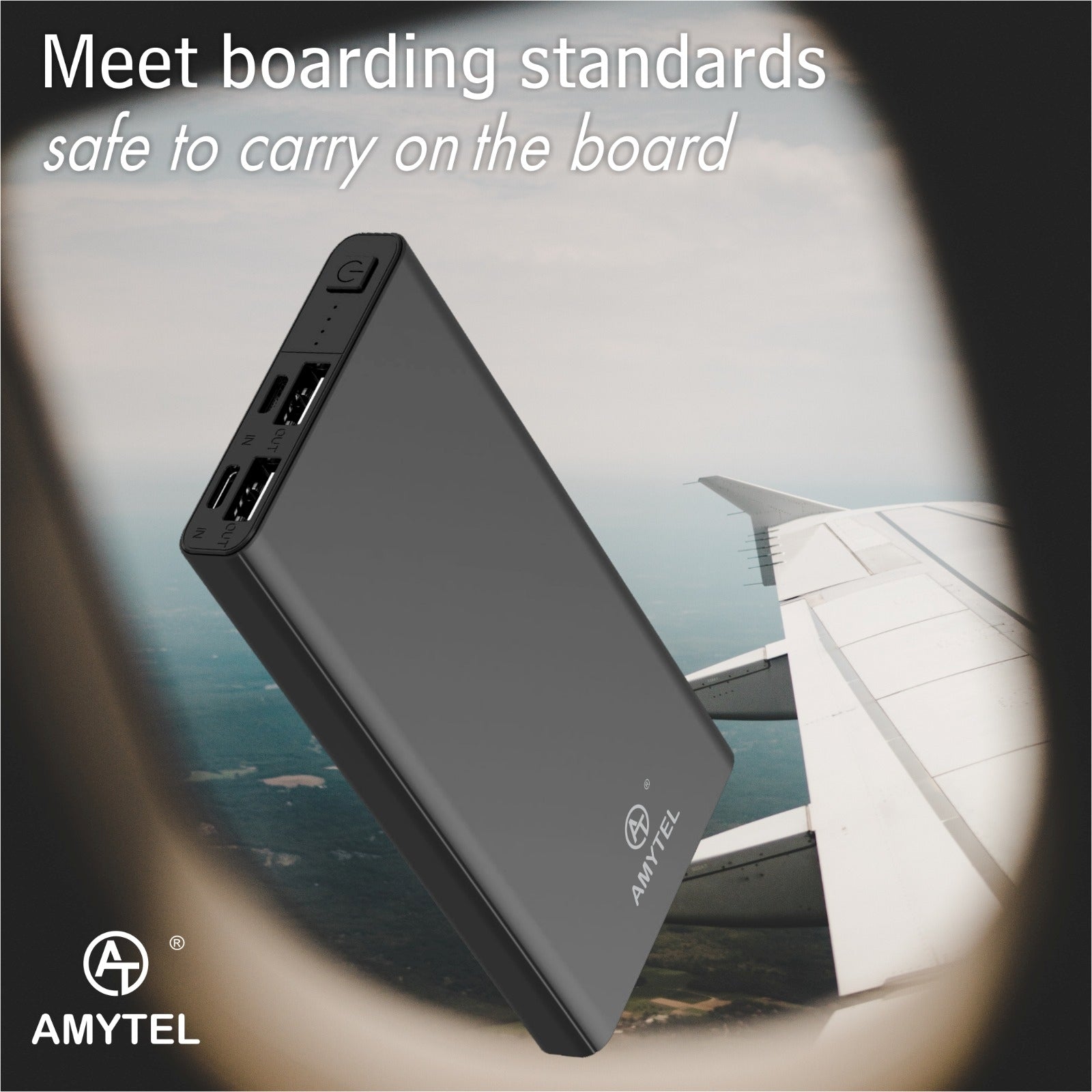 AMYTEL 10000 mAh 18 W Slim Pocket Size Power Bank