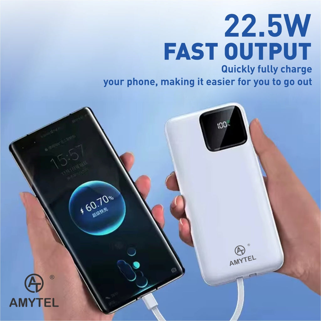 10000 mAh 22 W Compact Pocket Size Power Bank (Black, Lithium Polymer, Power Delivery 2.0, Power Delivery 3.0, Quick Charge 2.0, Quick Charge 3.0 for Mobile, Smartwatch, Smartband, Speaker, Trimmer)