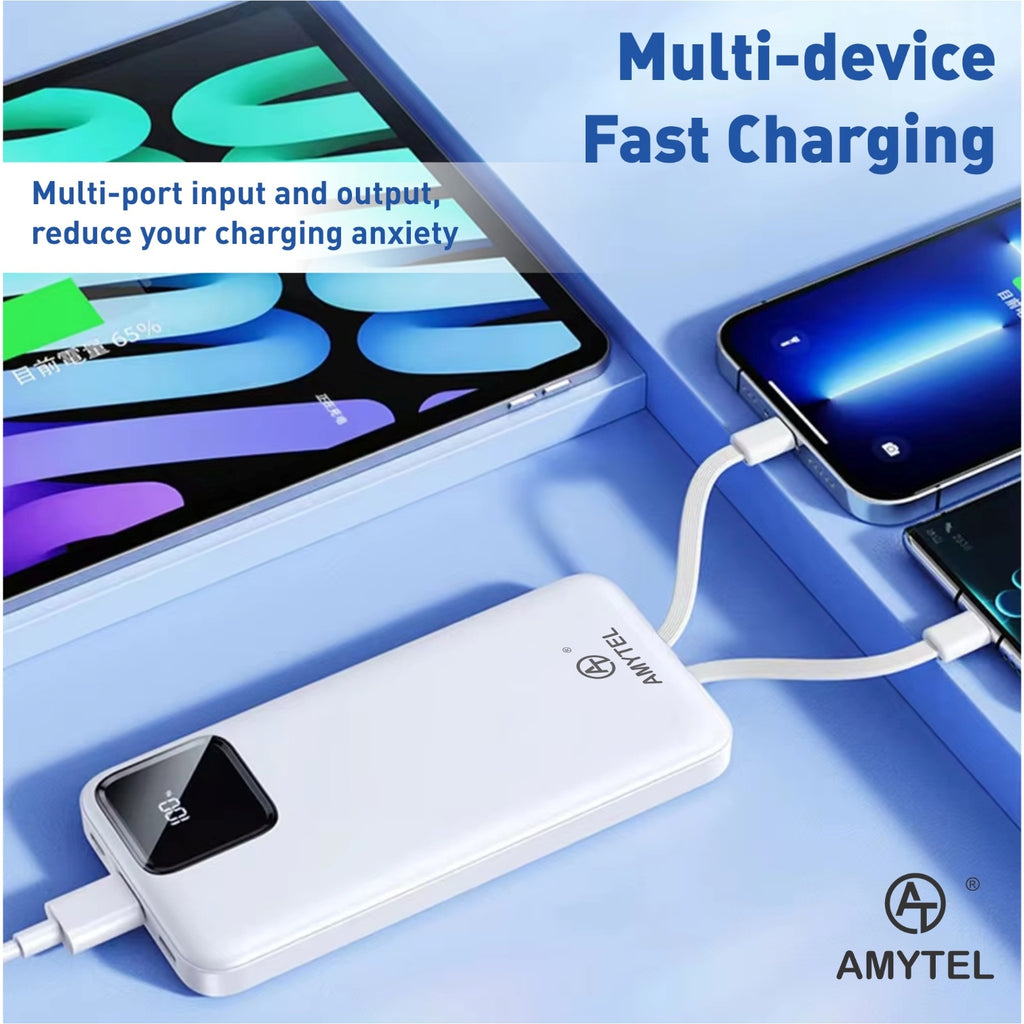 10000 mAh 22 W Compact Pocket Size Power Bank (Black, Lithium Polymer, Power Delivery 2.0, Power Delivery 3.0, Quick Charge 2.0, Quick Charge 3.0 for Mobile, Smartwatch, Smartband, Speaker, Trimmer)