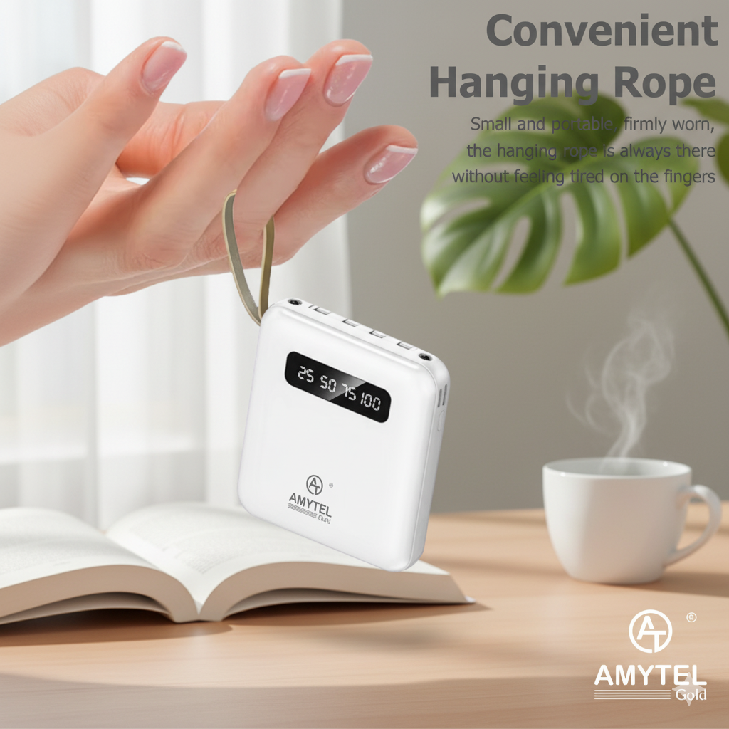 AMYTEL 10000 mAh Power Bank (18 W, Power Delivery 2.0, Power Delivery 3.0, Quick Charge 2.0, Quick Charge 3.0) (BLACK, Lithium-ion)